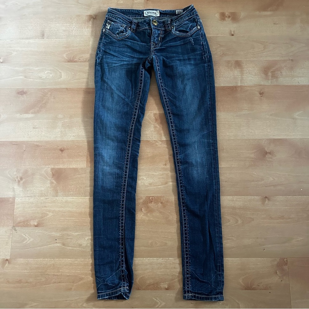 MEK DENIM Dark Blue Skinny lowrise Jeans
